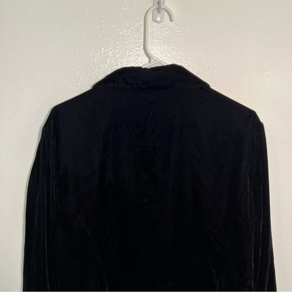 Cato Winter Chill Ideal Black Velvet Jacket 22W - Picture 6 of 10